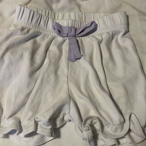 The Beaufort Bonnet Company White Cotton Ruffle Shorts